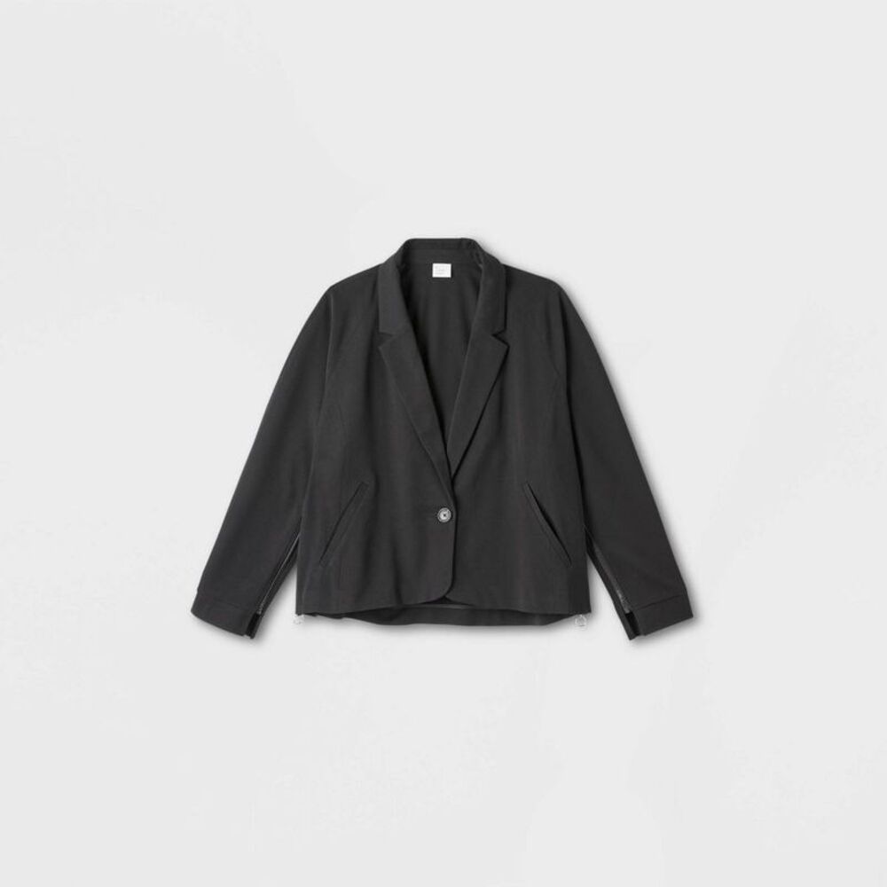 Women's Adaptive Seated Fit Wheelchair Blazer Jacket - Black XXL